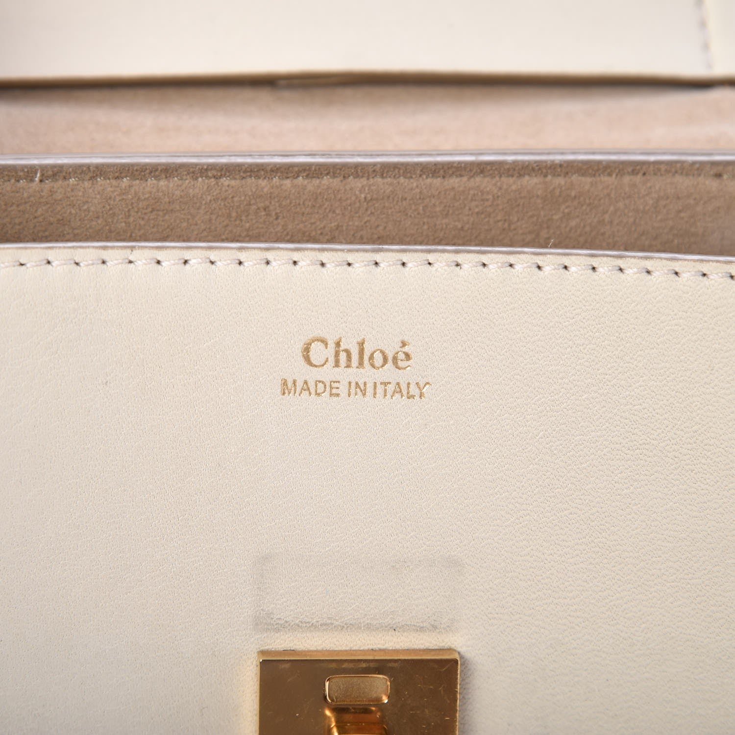Chloe Calfskin Perforated Mini Drew Shoulder Bag White 5 of 13