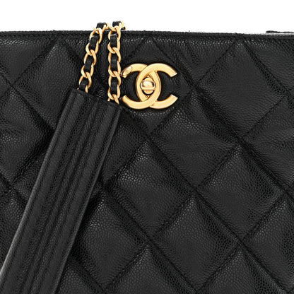 Chanel Caviar Quilted Mini Never Ending Chain Tote Black 8 of 11