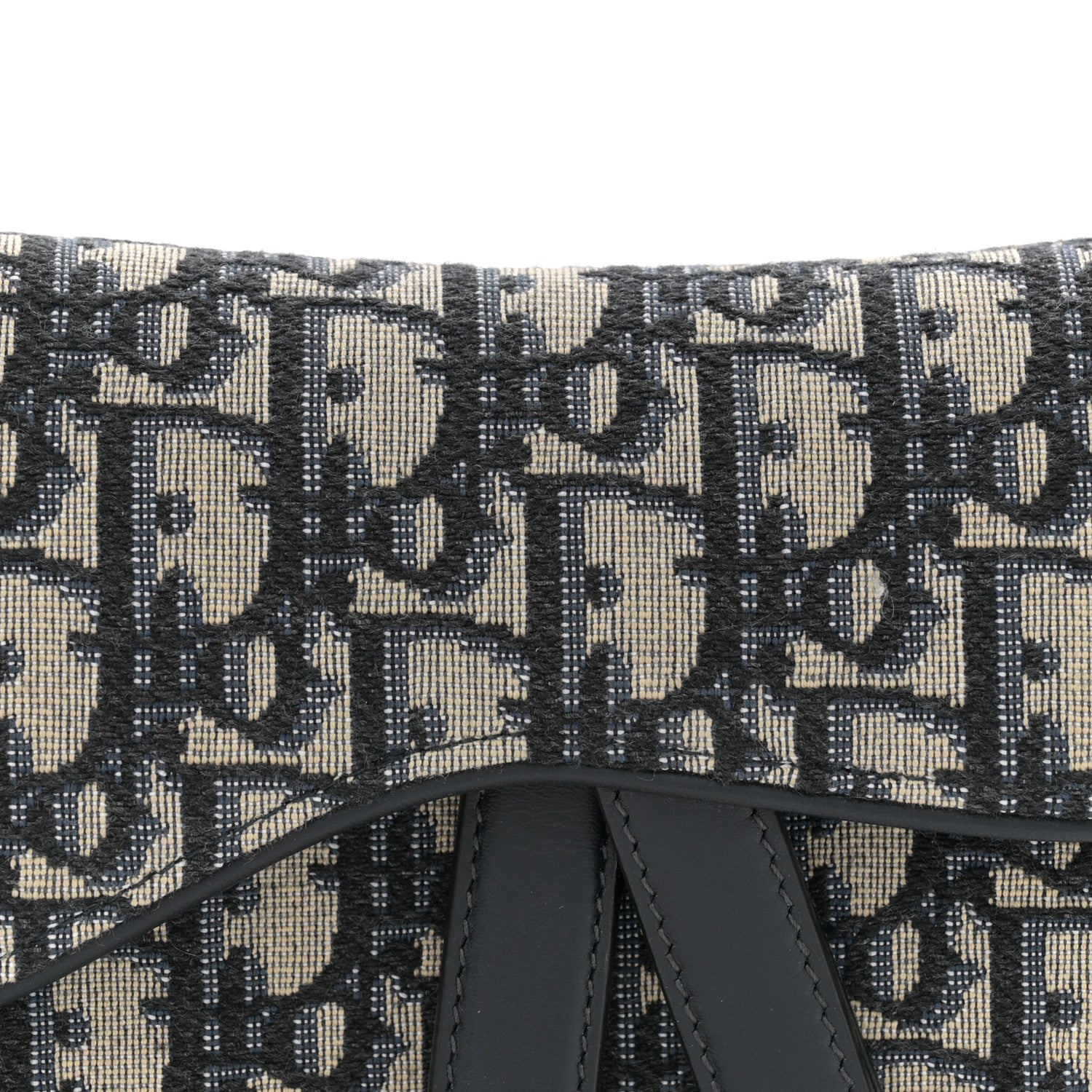 Christian Dior Oblique Mini Saddle Bag Blue 8 of 10
