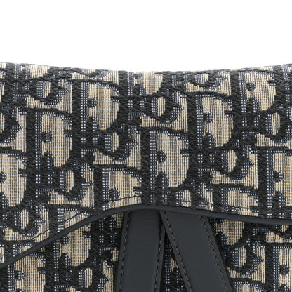 Christian Dior Oblique Mini Saddle Bag Blue 8 of 10