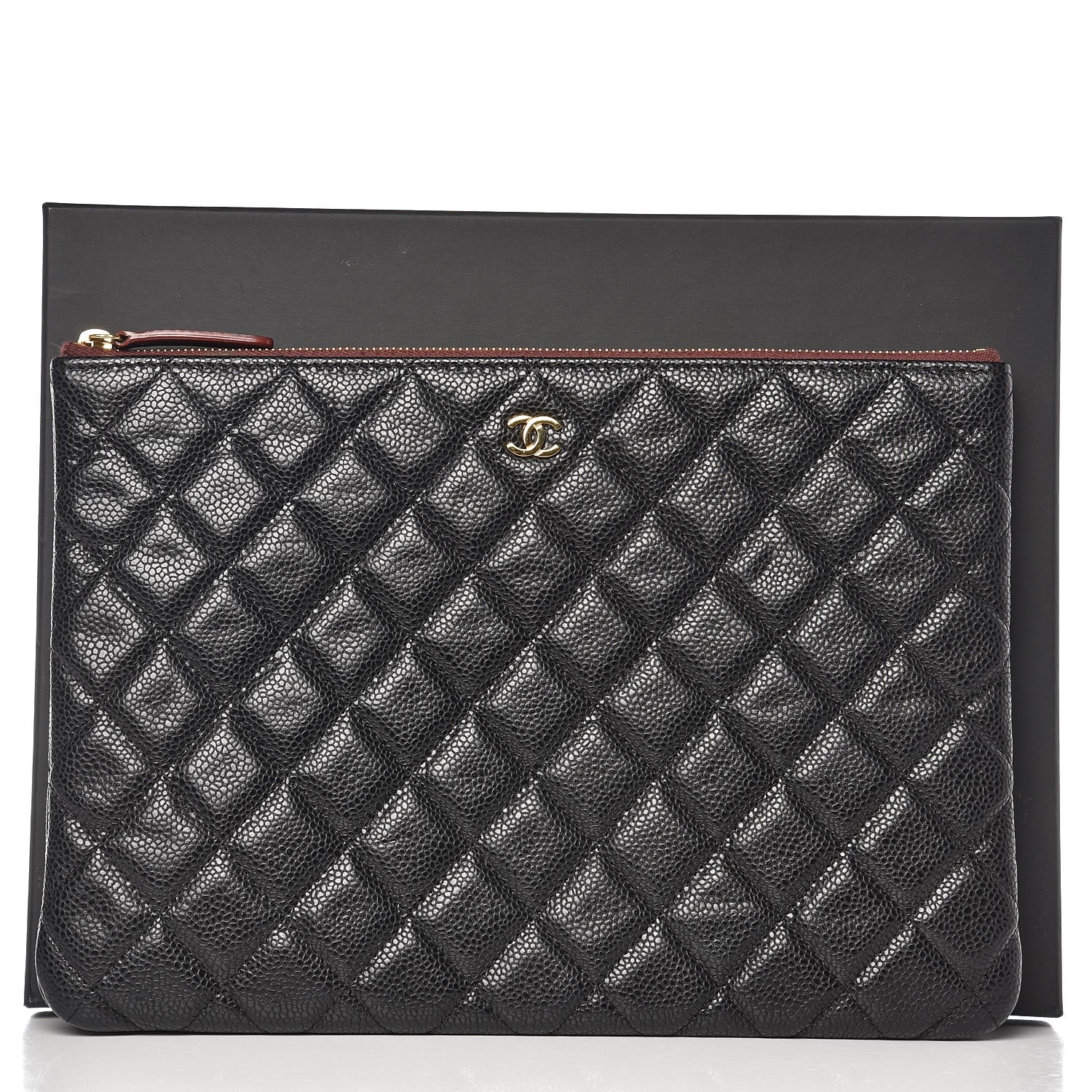 Chanel Caviar Quilted Medium Cosmetic Case Black 9 of 9
