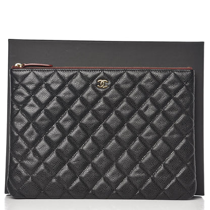 Chanel Caviar Quilted Medium Cosmetic Case Black 9 of 9