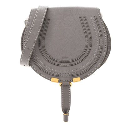 Chloe Calfskin Mini Marcie Round Crossbody Bag Cashmere Grey 1 of 11