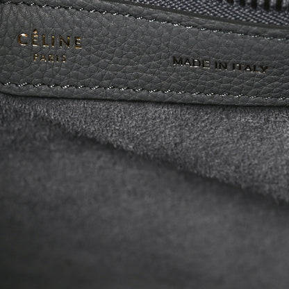 Celine Baby Drummed Calfskin Micro Luggage Kohl 7 of 10