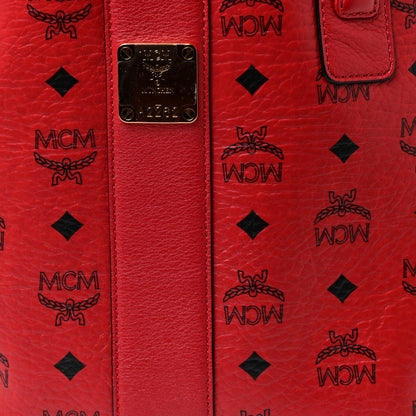 MCM Visetos Medium Liz Reversible Shopper Tote Ruby Red 8 of 23