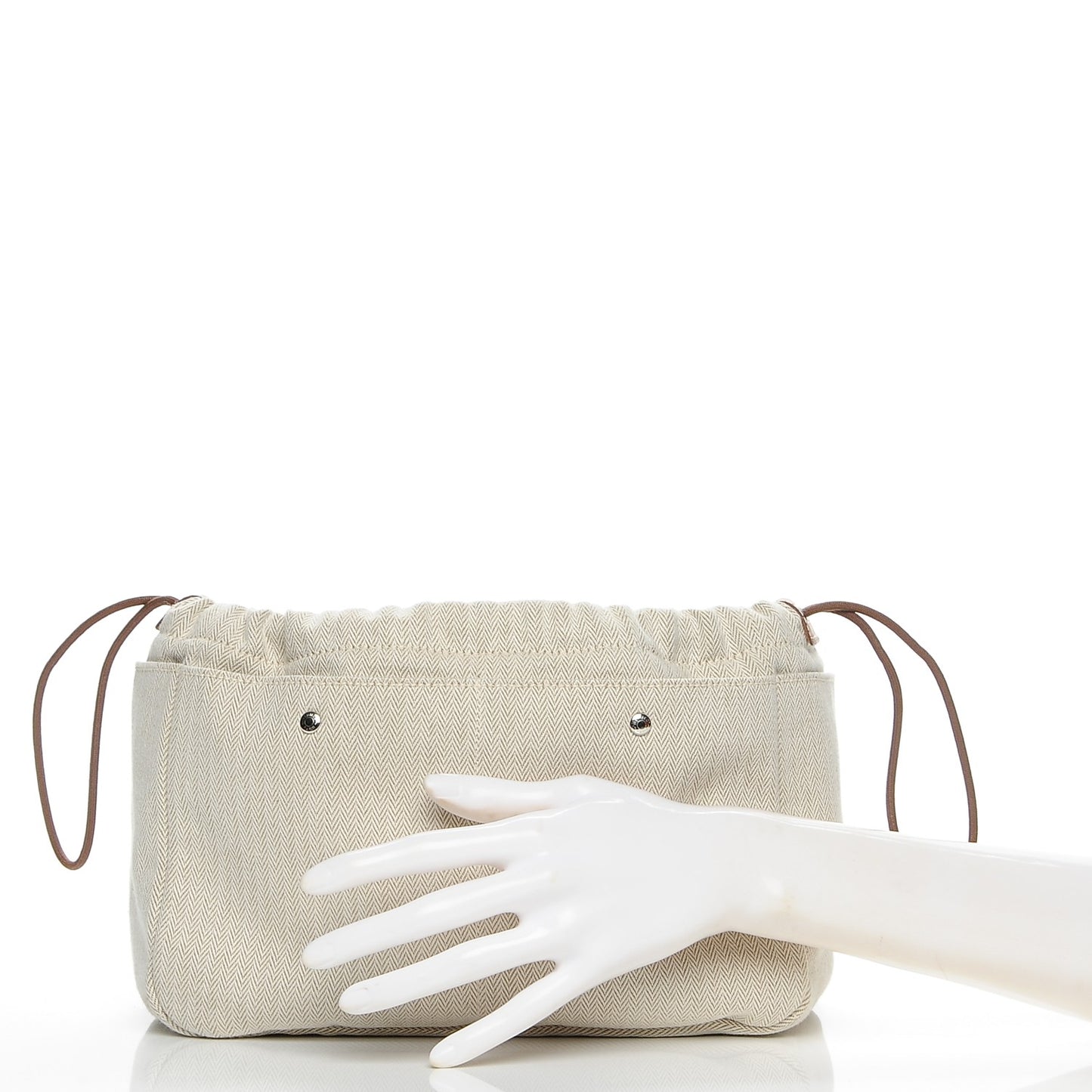 Canvas Barenia Fourbi 25 MM Pouch Naturel Fauve