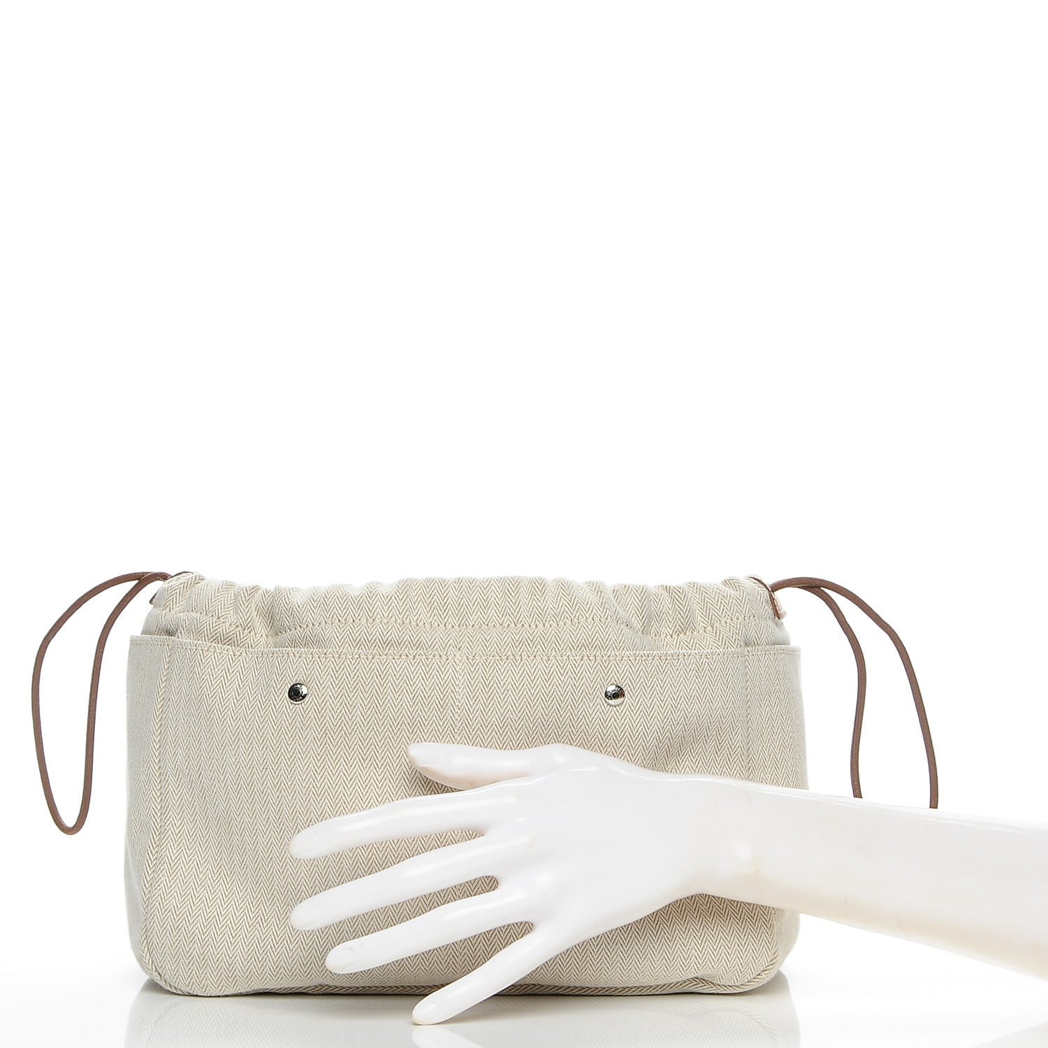Hermes Canvas Barenia Fourbi 25 MM Pouch Naturel Fauve 2 of 7