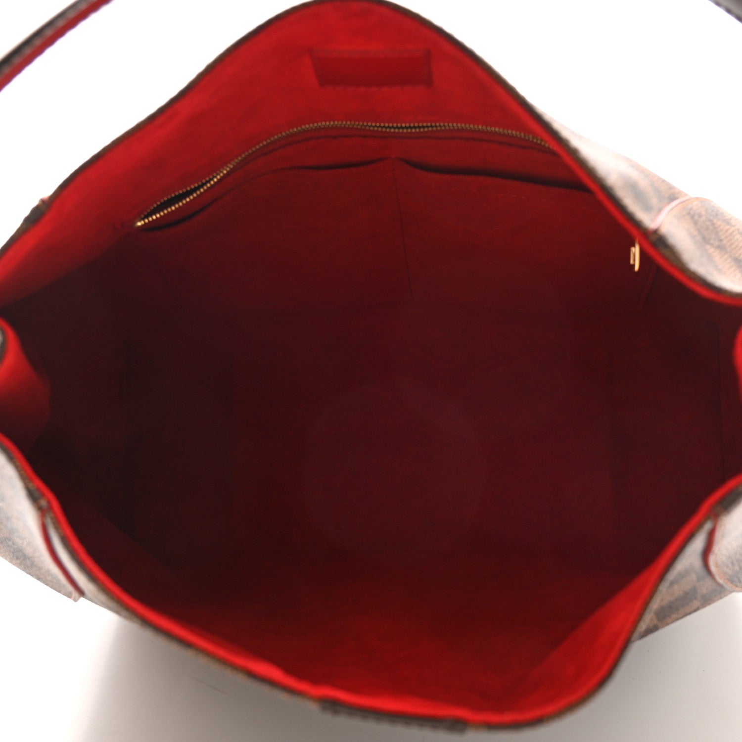 Louis Vuitton Damier Ebene Caissa Hobo Cherry 5 of 11
