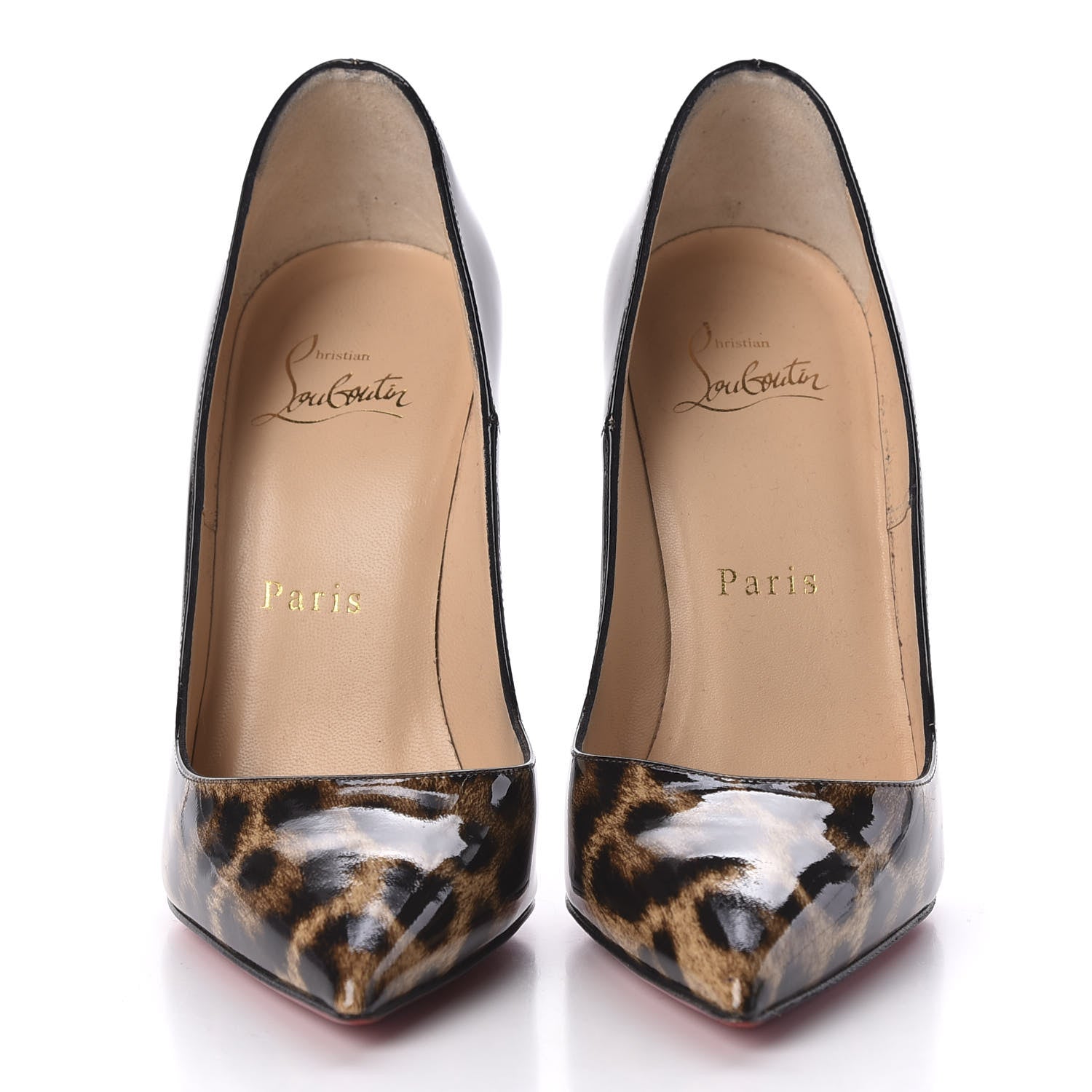 Christian Louboutin Patent Degrade Leopard So Kate 120 Pumps 35 Leopard Black 3 of 9