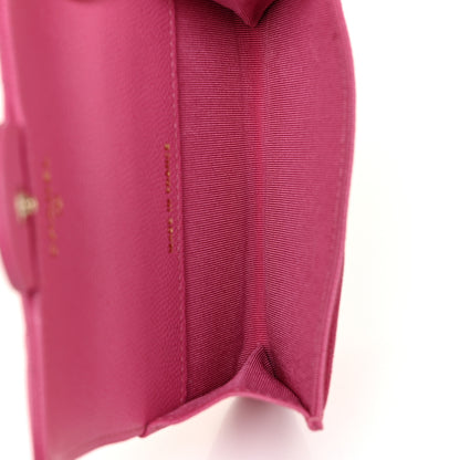 Chanel Caviar Quilted Flap Card Holder Pink 10 of 11