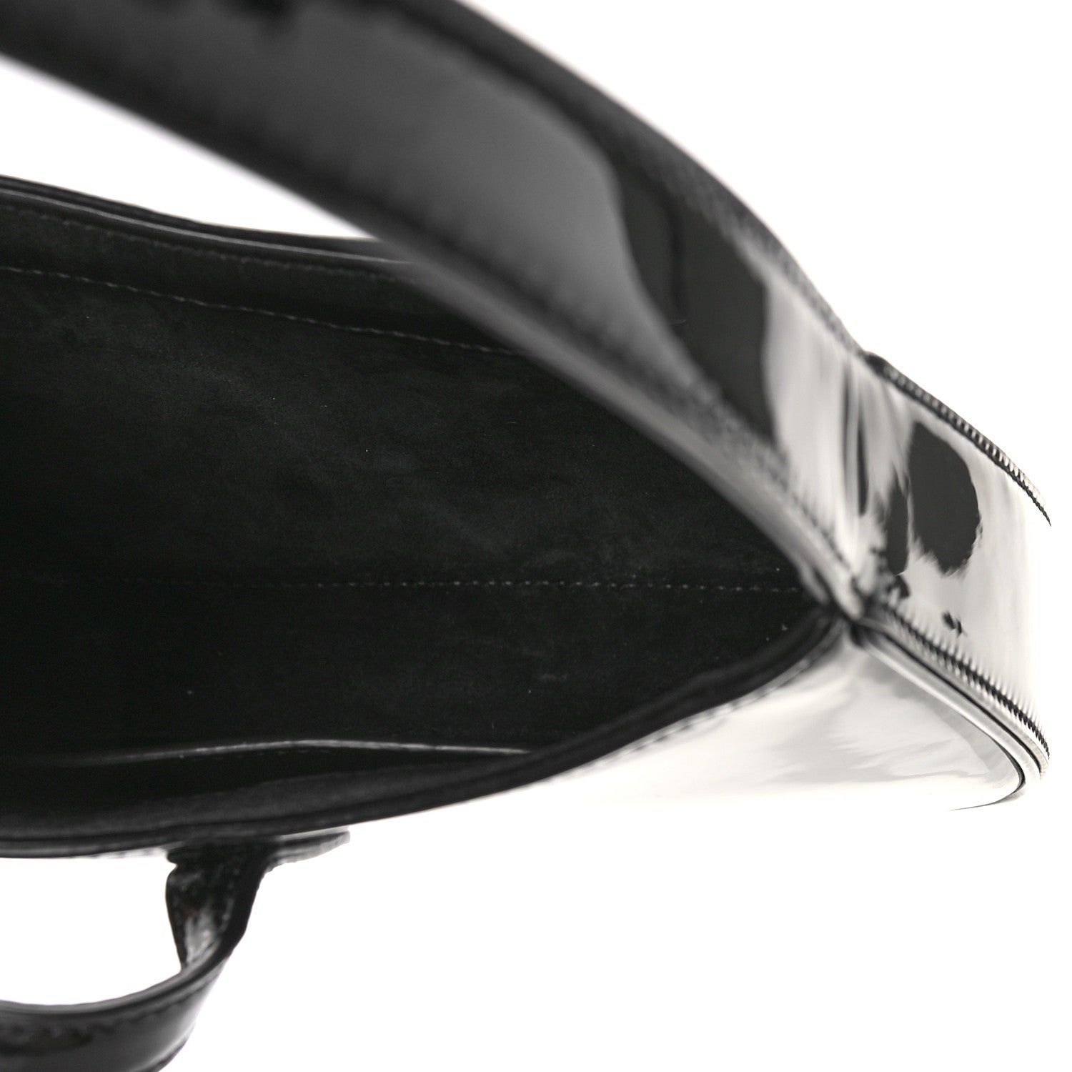 Saint Laurent Patent Calfskin Le 5 A 7 Mini Hobo Black 5 of 9