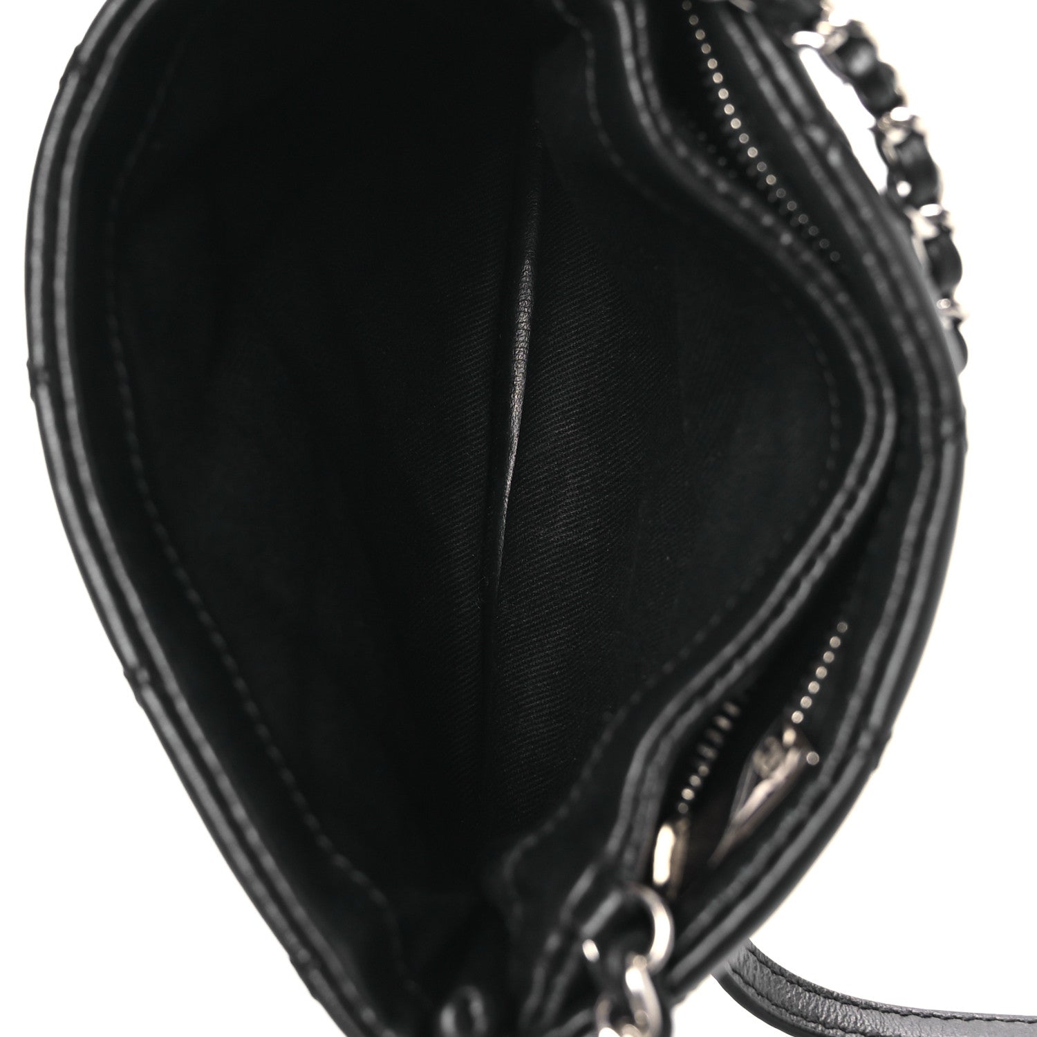 Chanel Calfskin Quilted Crossbody Bag Black 5 of 12