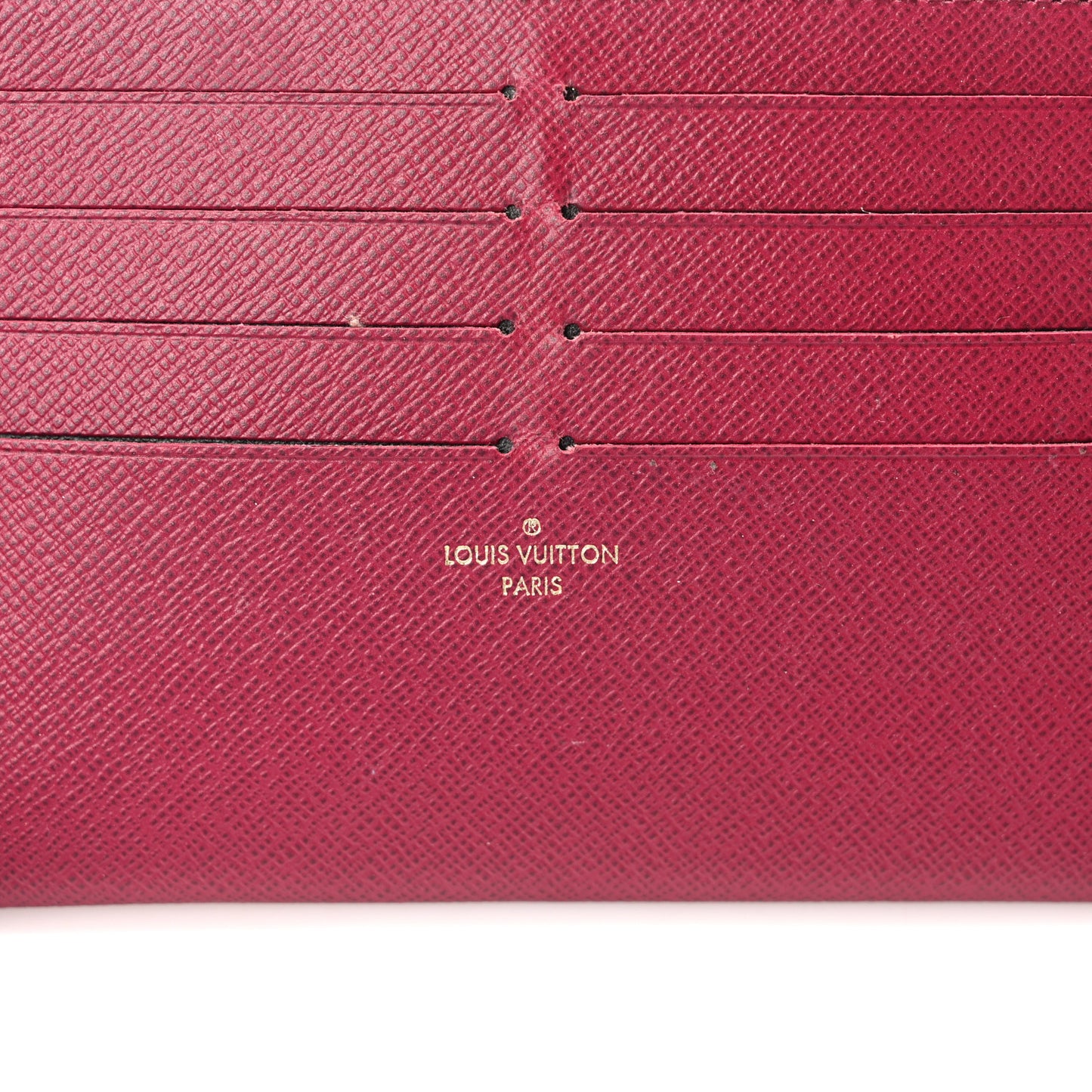 Calfskin Felicie Card Holder Insert Fuchsia