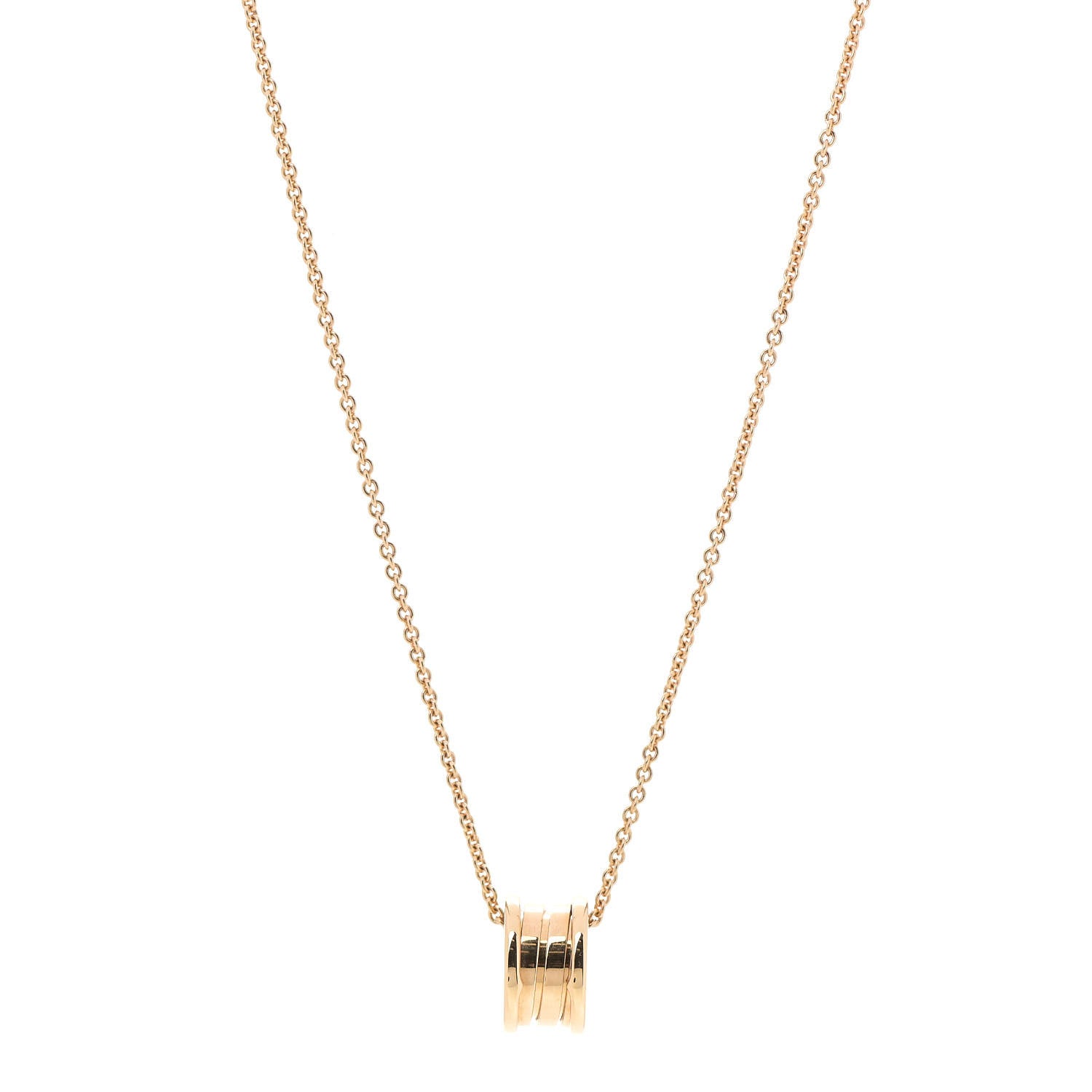 Bulgari 18K Yellow Gold B.Zero1 Pendant Necklace 1 of 9