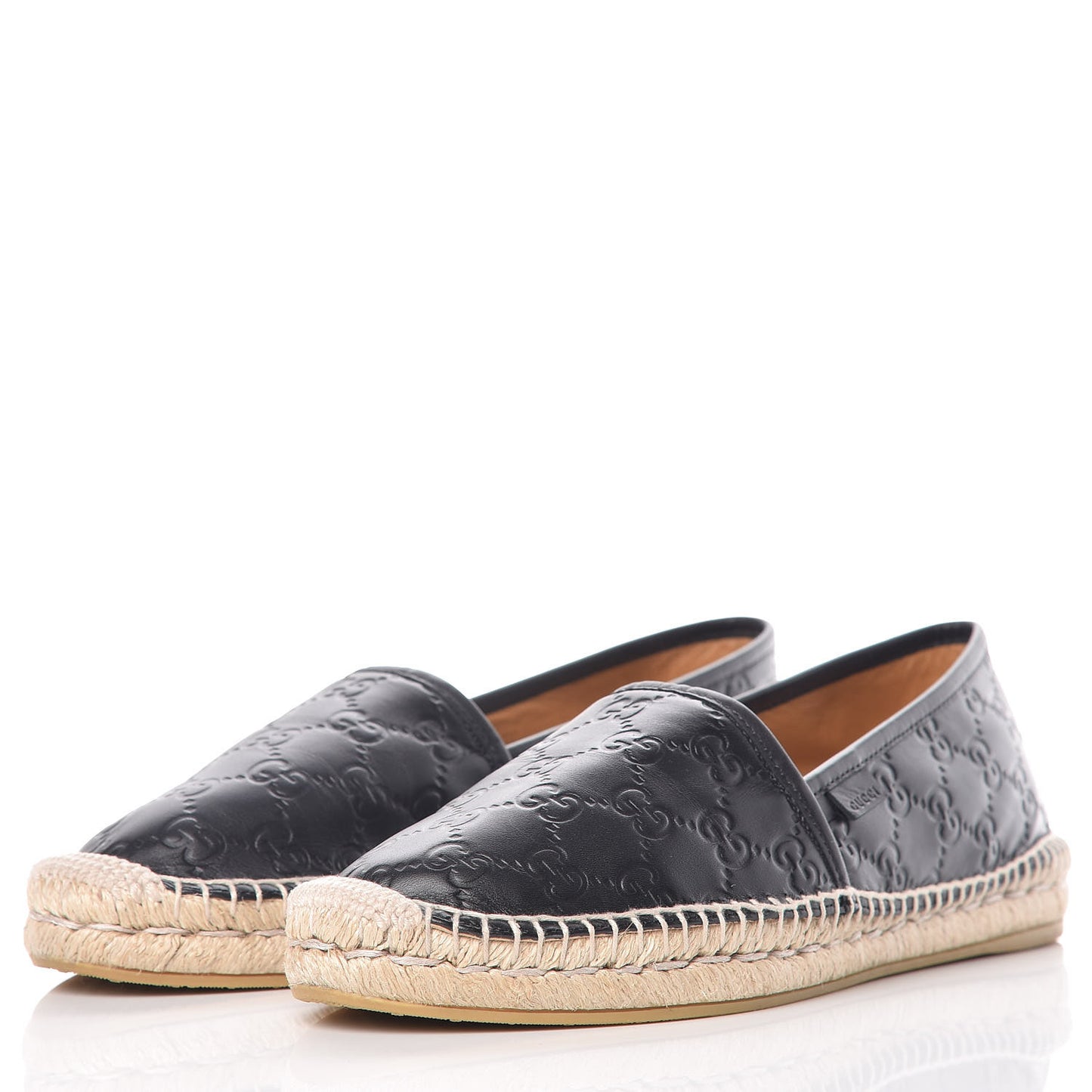 Guccissima Signature Espadrilles 41.5 Black