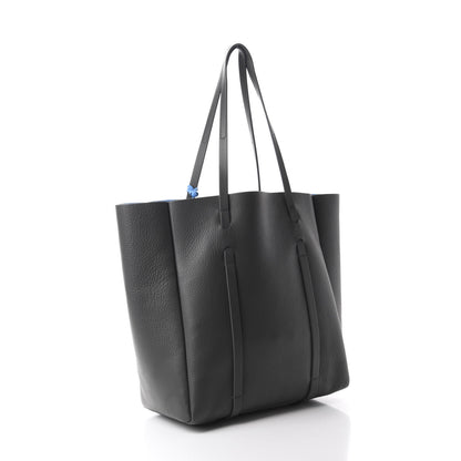 Balenciaga Veau Baltimore Double Sided Small Everyday Tote Gris Fossile Bleu Turquoise 3 of 10