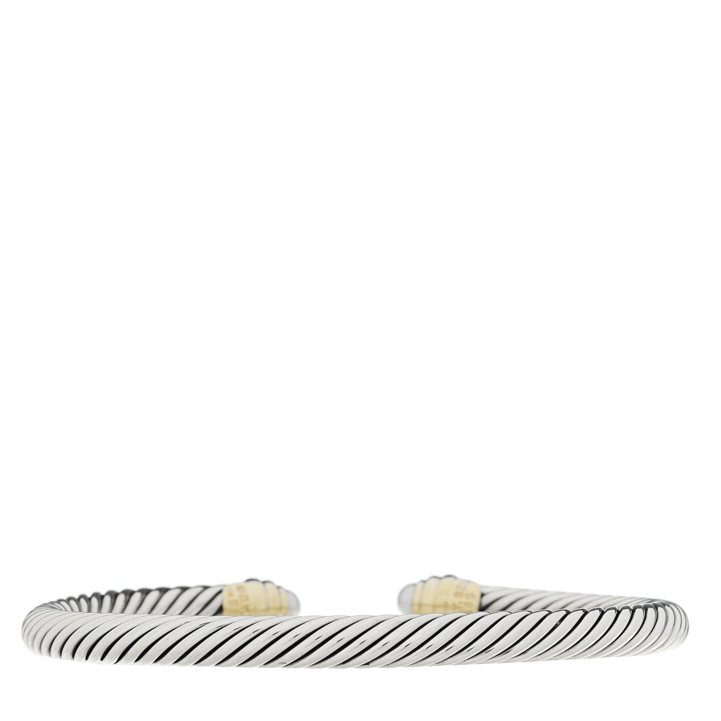 Sterling Silver 14K Yellow Gold Cultured Pearl 5mm Cable Classics Petite Color Bracelet