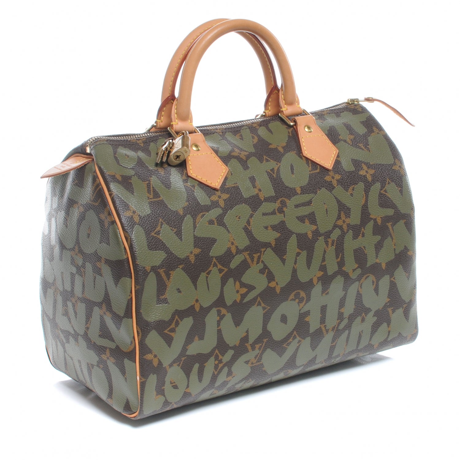 Louis Vuitton Monogram Graffiti Speedy 30 Kaki 5 of 9