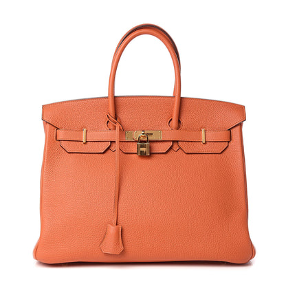 Hermes Togo Birkin 35 Feu 1 of 31