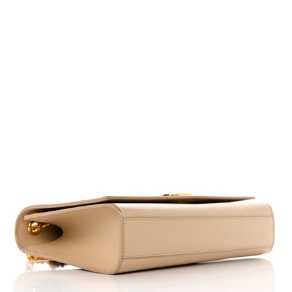 Saint Laurent Grain De Poudre Medium Monogram Kate Satchel Nude Powder 4 of 12