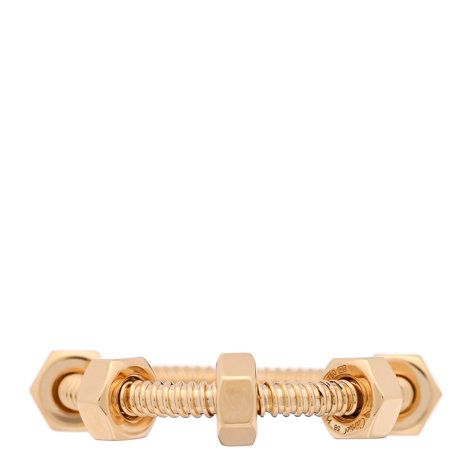Cartier 18K Yellow Gold Ecrou de Cartier Ring 58 8.25 1 of 5