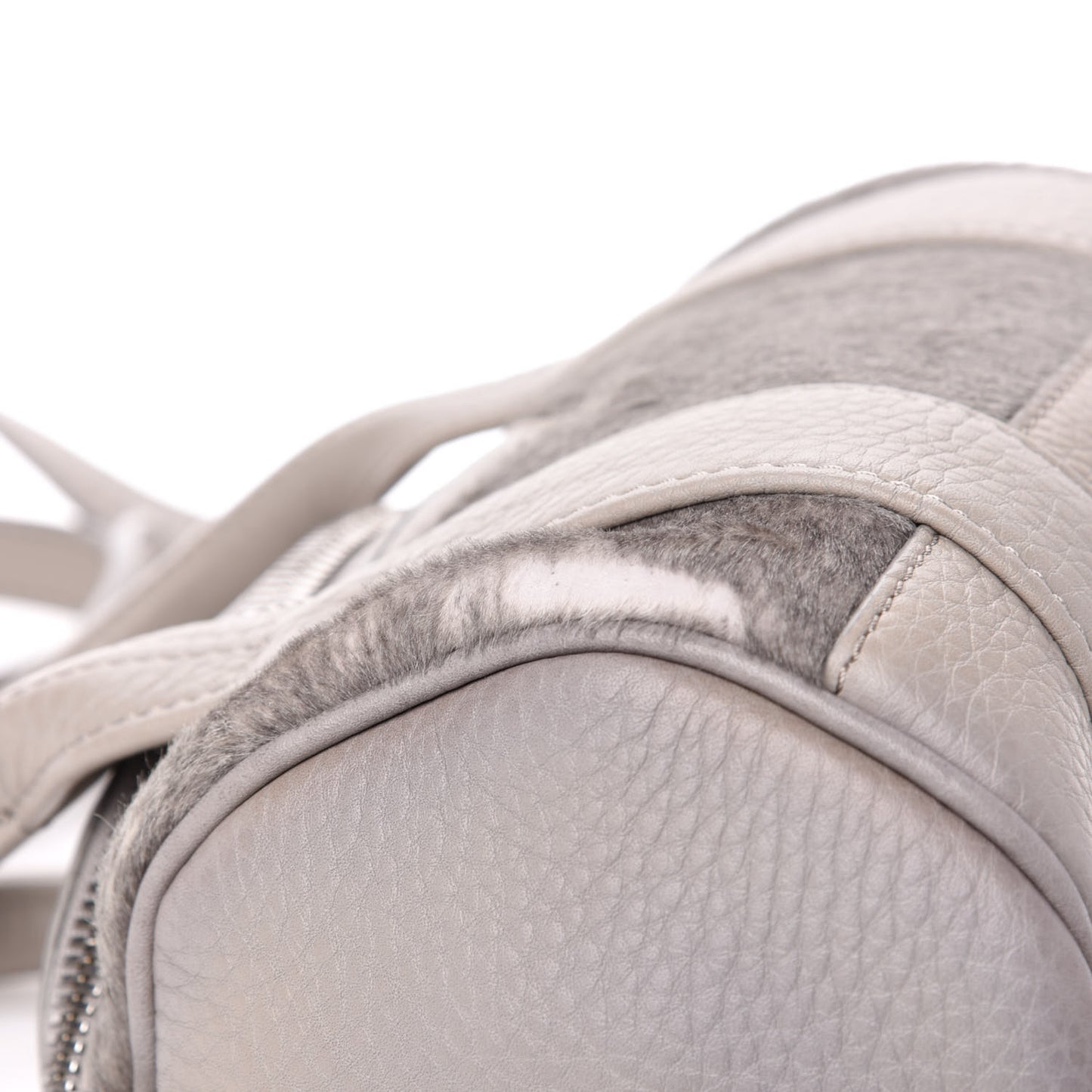 Calf Hair Mini Rockie Pewter Rhodium Hardware