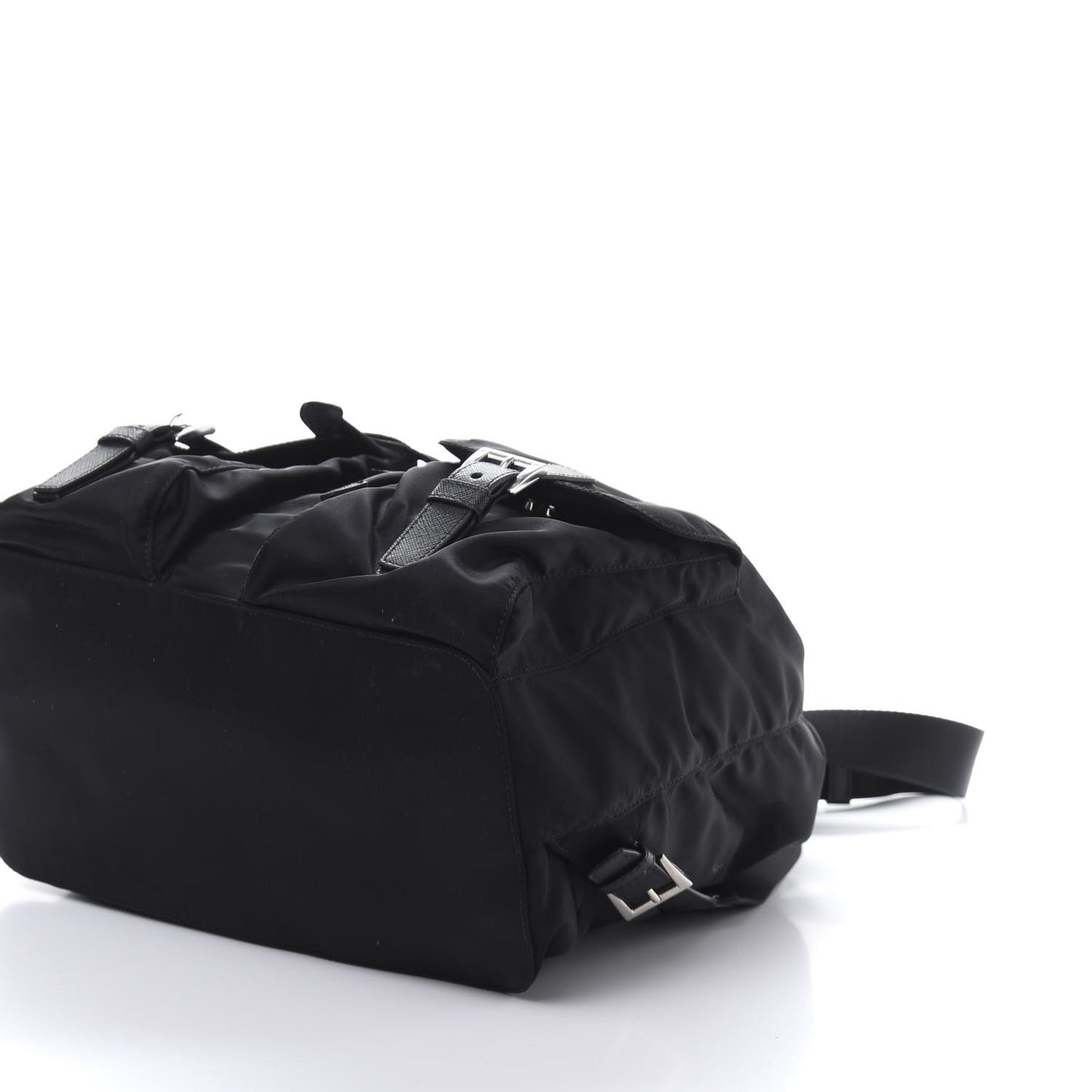 Tessuto Nylon Saffiano Medium Backpack Black