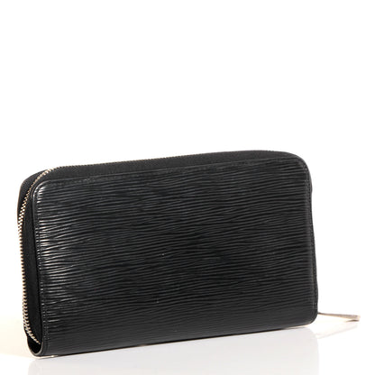 Louis Vuitton Epi Zippy Organizer Wallet Black 3 of 7