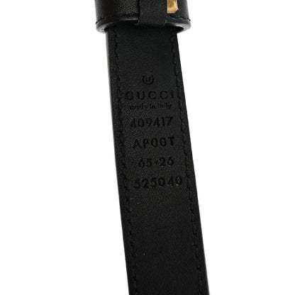 Gucci Calfskin Double G 20mm Belt 65 26 Black 5 of 6
