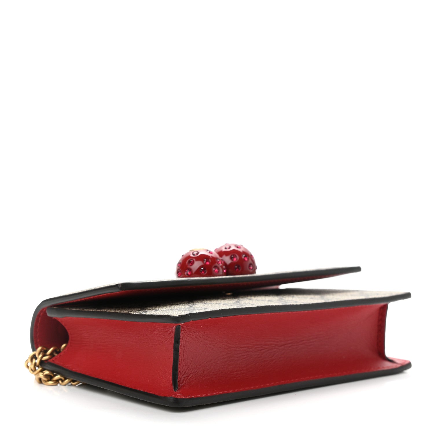Gucci GG Supreme Monogram Mini Cherry Chain Bag 3 of 9