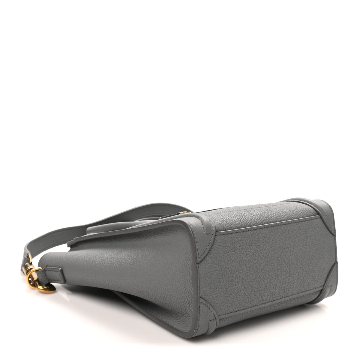 Baby Drummed Calfskin Nano Luggage Kohl