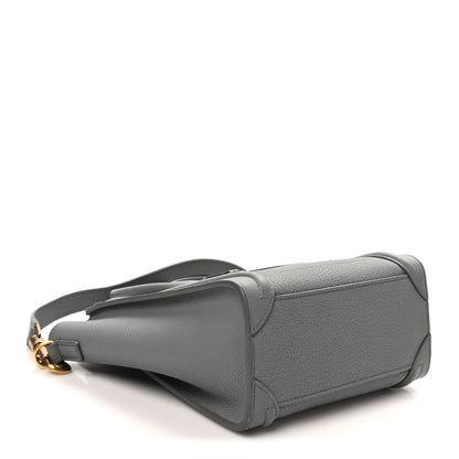 Celine Baby Drummed Calfskin Nano Luggage Kohl 4 of 10