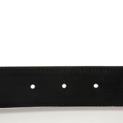Hermes Box Togo 32mm Belt Strap 85 Black Chocolate 4 of 5