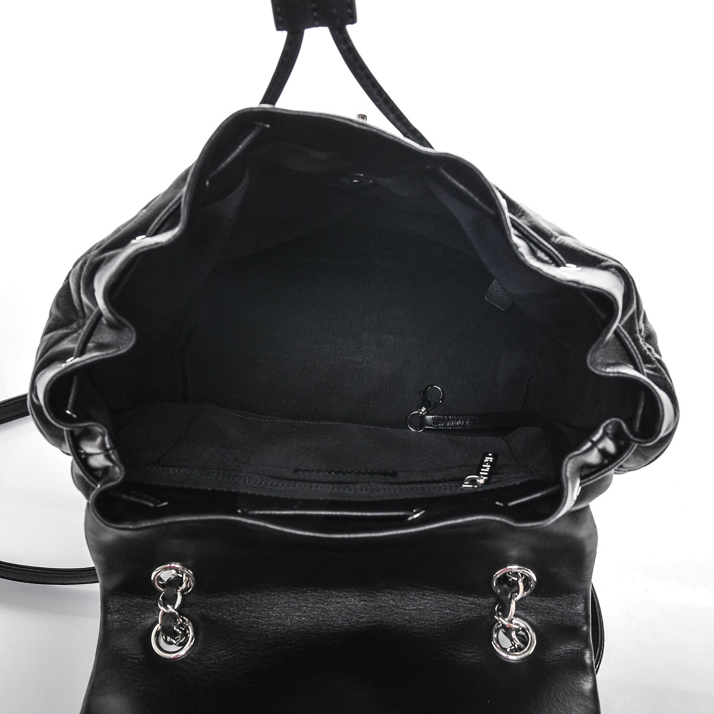 Lambskin Quilted Large Urban Spirit Backpack Black