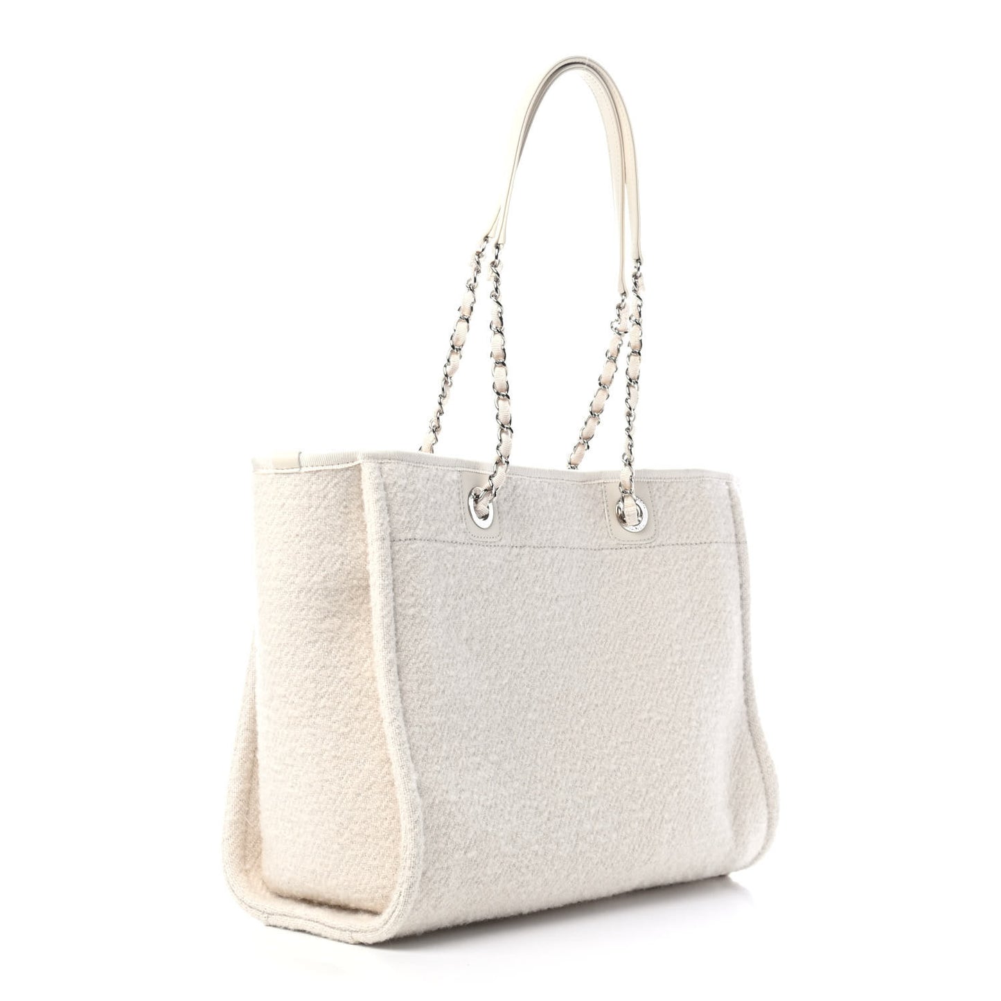 Mixed Fibers Small Deauville Tote Ecru