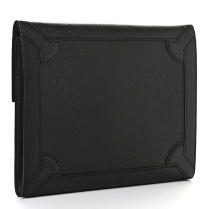Hermes Epsom Fleche D'Or Clutch Black 3 of 9