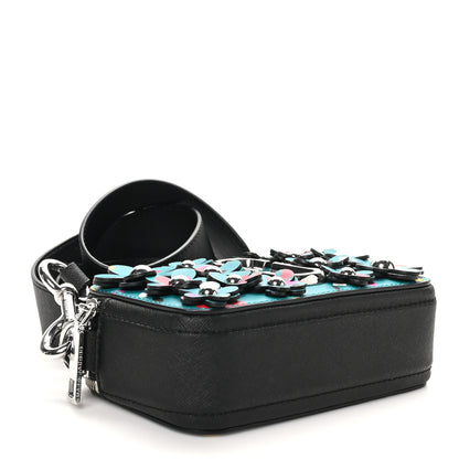Marc Jacobs Saffiano Snapshot 3D Painted Flowers Camera Bag Blue Multicolor 4 of 9