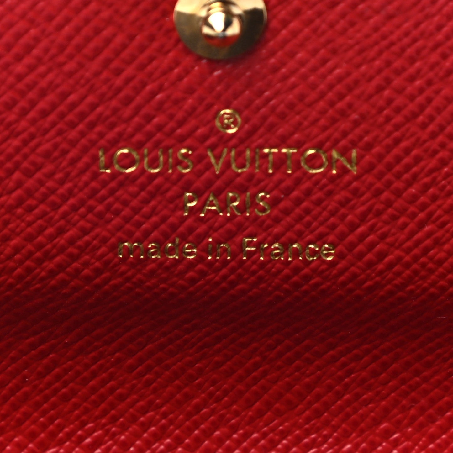 Monogram Daily Organizer Envelope Insert Red
