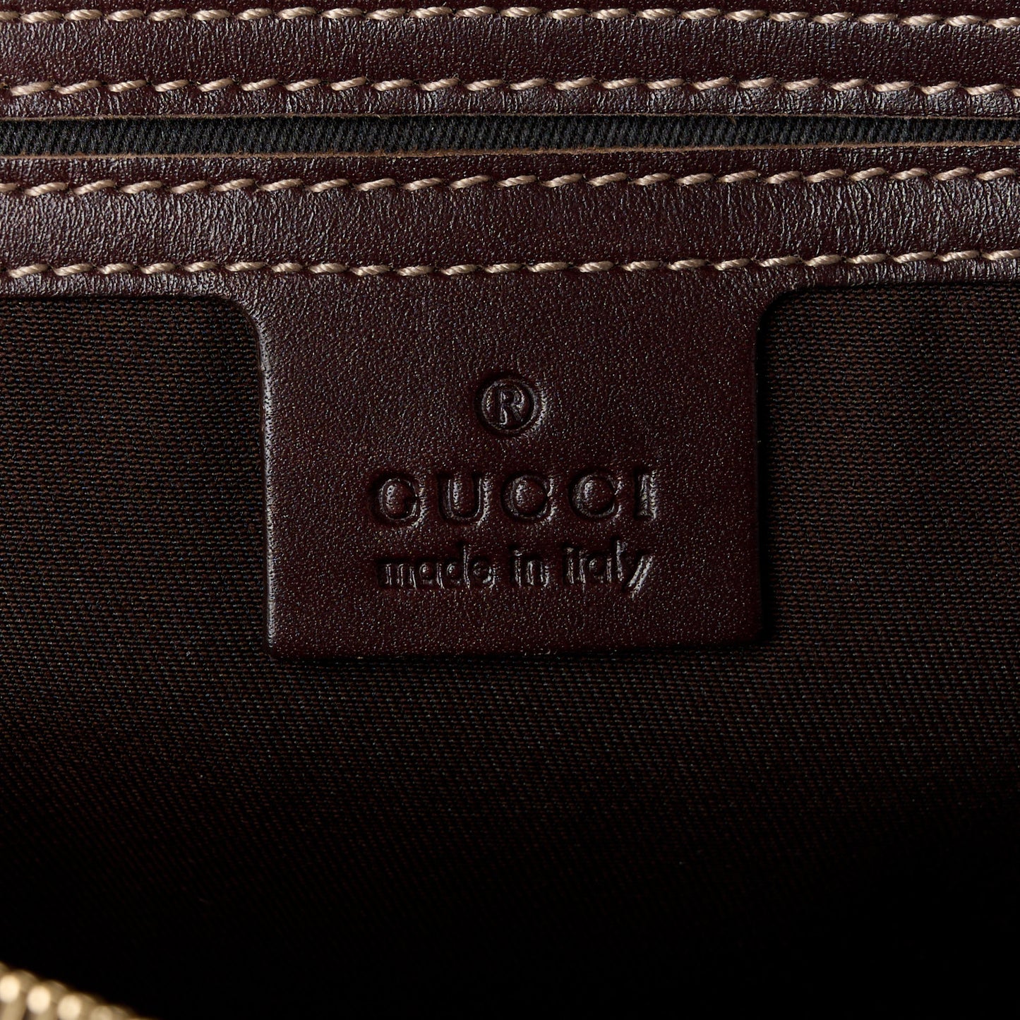GG Plus Monogram Selleria Calfskin Medium Messenger Bag Beige Ebony Cocoa Dark Chocolate