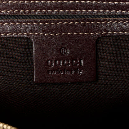 Gucci GG Plus Monogram Selleria Calfskin Medium Messenger Bag Beige Ebony Cocoa Dark Chocolate 7 of 11