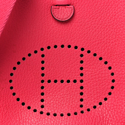 Hermes Taurillon Clemence Evelyne TPM Rose Extreme 7 of 11