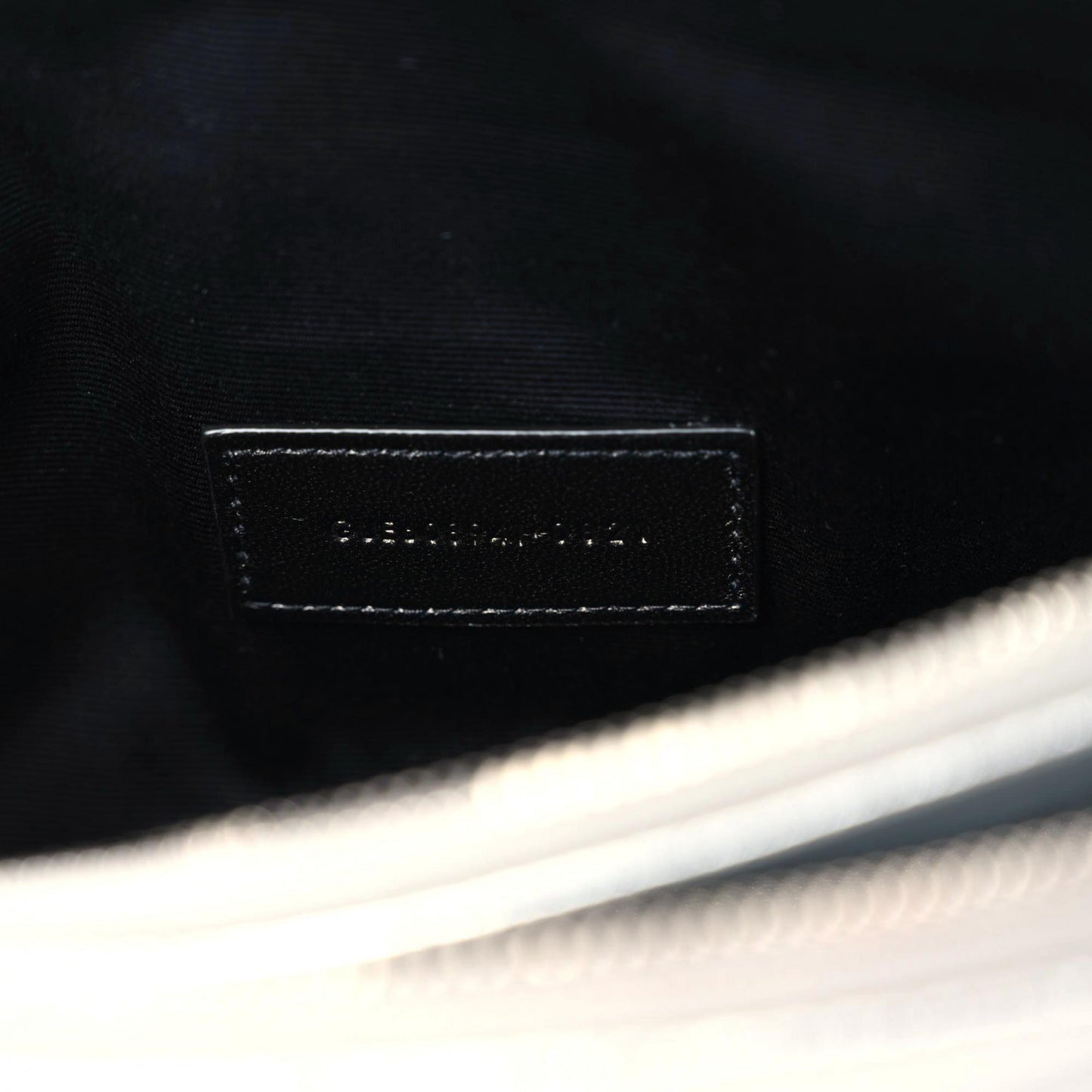 Metallic Lambskin Quilted Mini Becky Double Zip Bag Argento
