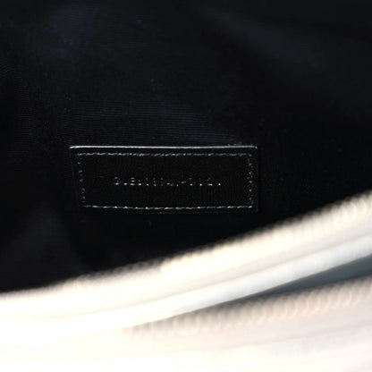 Saint Laurent Metallic Lambskin Quilted Mini Becky Double Zip Bag Argento 10 of 12