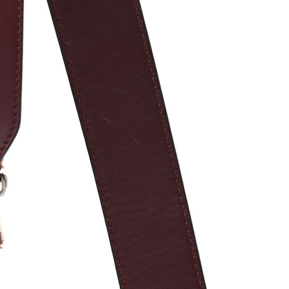 Fendi Vitello Baltico Dolce Shiny Nappa Lace Up DotCom Satchel Bordeaux 12 of 12