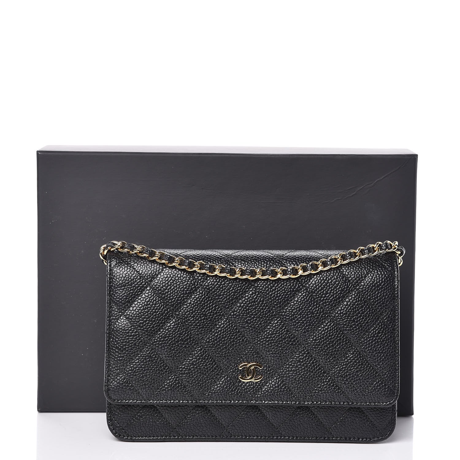 Chanel Caviar Quilted Wallet On Chain WOC Black 11 of 11