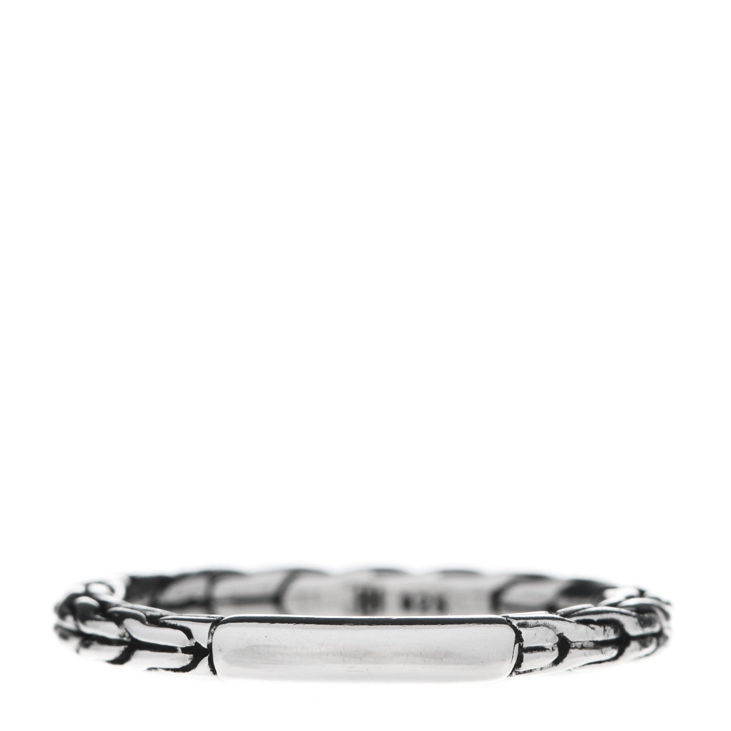 John Hardy Sterling Silver Classic Chain Ring 54 7 1 of 4