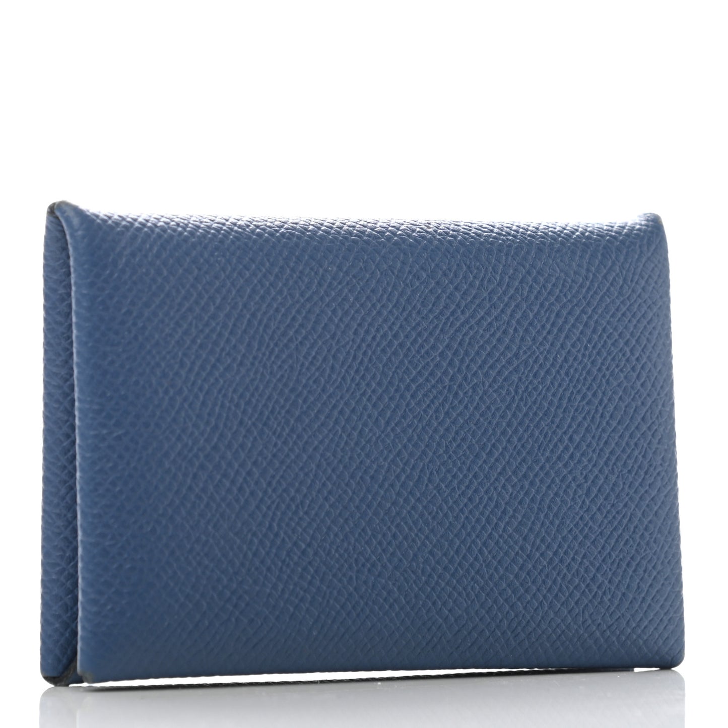 Epsom Calvi Card Case Bleu Agate