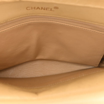 Chanel Lambskin Quilted Medium Single Flap Beige 6 of 12
