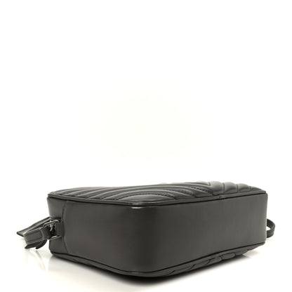 Saint Laurent Calfskin Matelasse Monogram Lou Camera Bag Storm 4 of 10