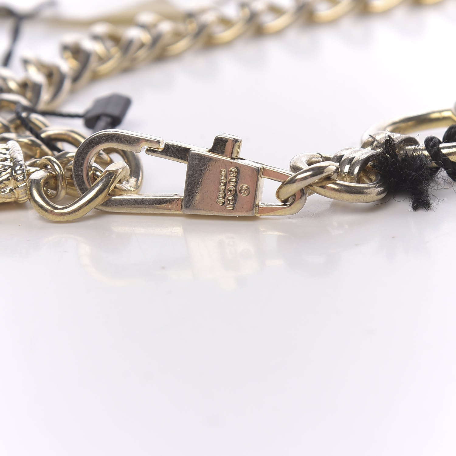 Gucci Brass Horsebit Chain Belt Gold 3 of 4